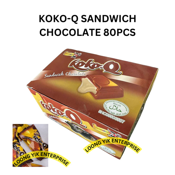 KOKO-Q SANDWICH CHOCOLATE 80PCS HALAL