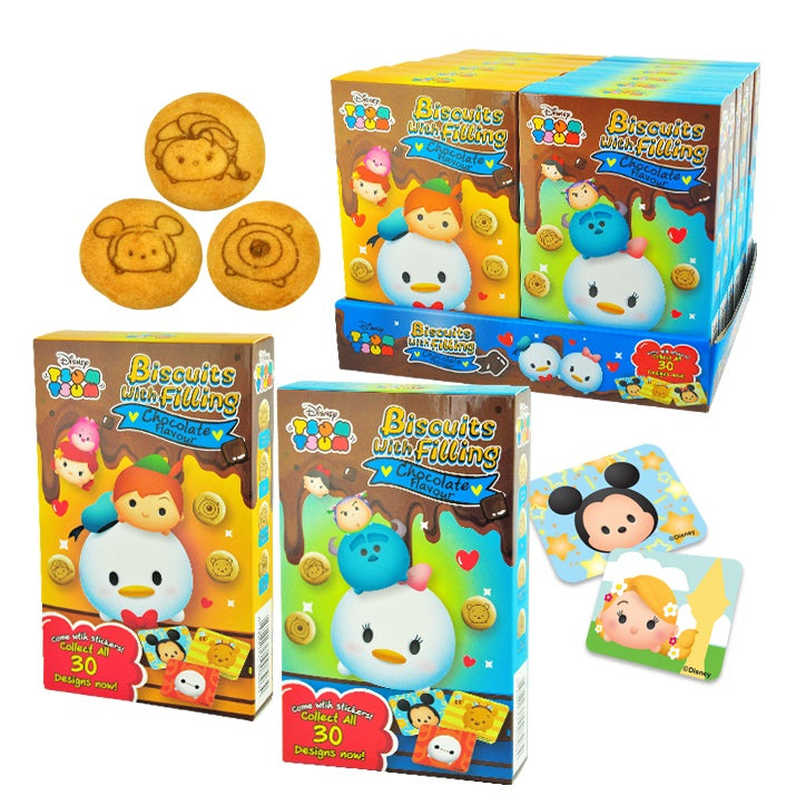 YLF BISCUITS WITH FILLINGS 30G/32G X 12BOXES ( TSUM TSUM / MY LITTLE PONY ) HALAL