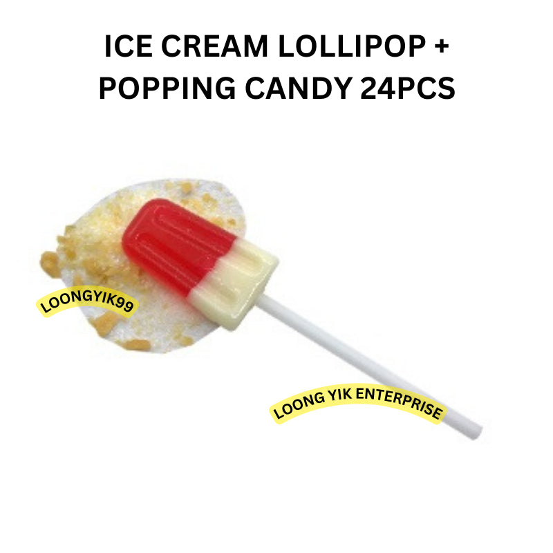 ICE CREAM POPPING LOLLIPOP 24PCS HALAL