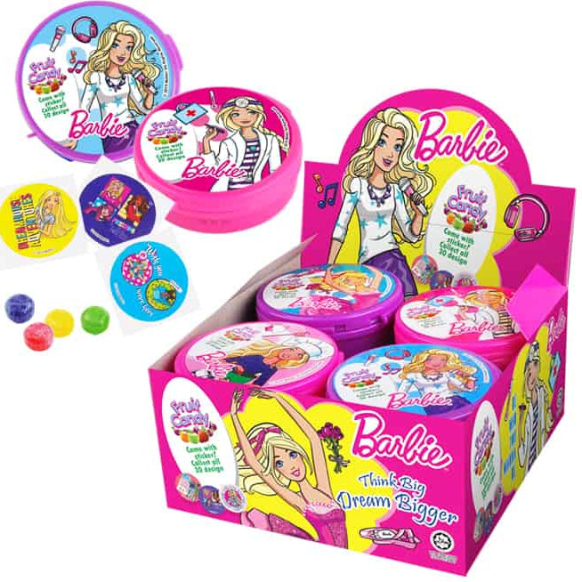 BARBIE DOLL MIX FRUIT CANDY 30G X 12PCS