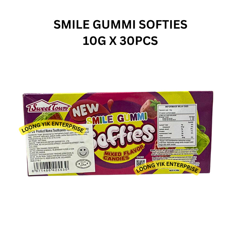 SMILE GUMMI SOFTIES 10G X 30PCS HALAL