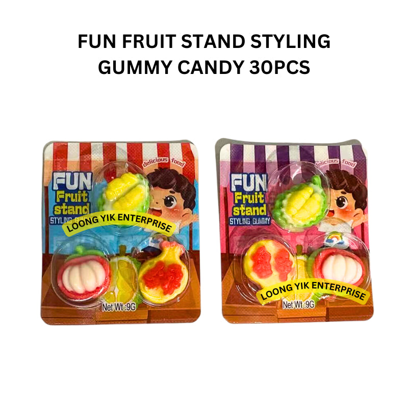 FUN FRUIT STAND STYLING GUMMY CANDY 30PCS HALAL