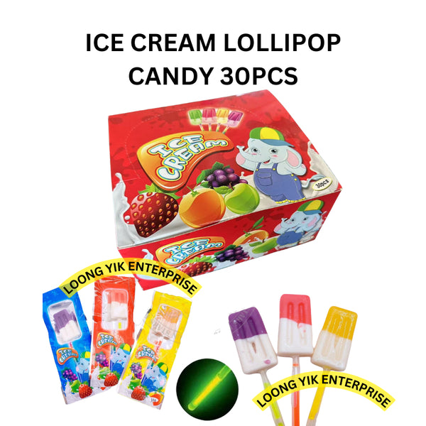 ICE CREAM LOLLIPOP CANDY 30PCS LIGHTING STICK