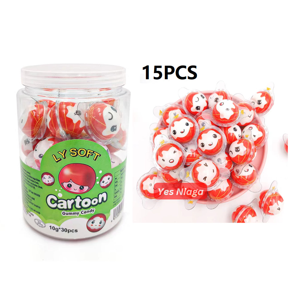 1BALANG LY / DEER DADA / SANWA 30PCS SOFT CANDY  (HARGA BORONG) FILLED JAM HALAL