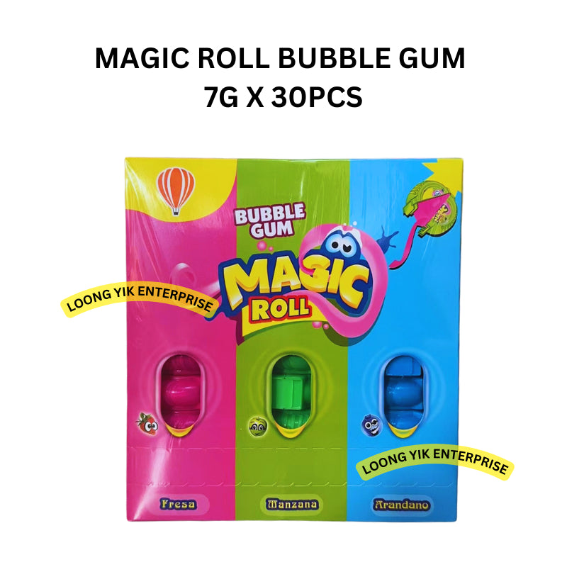 MAGIC ROLL BUBBLE GUM 7G X 30PCS HALAL