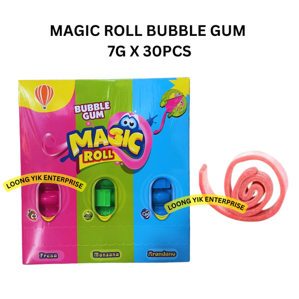 MAGIC ROLL BUBBLE GUM 7G X 30PCS HALAL