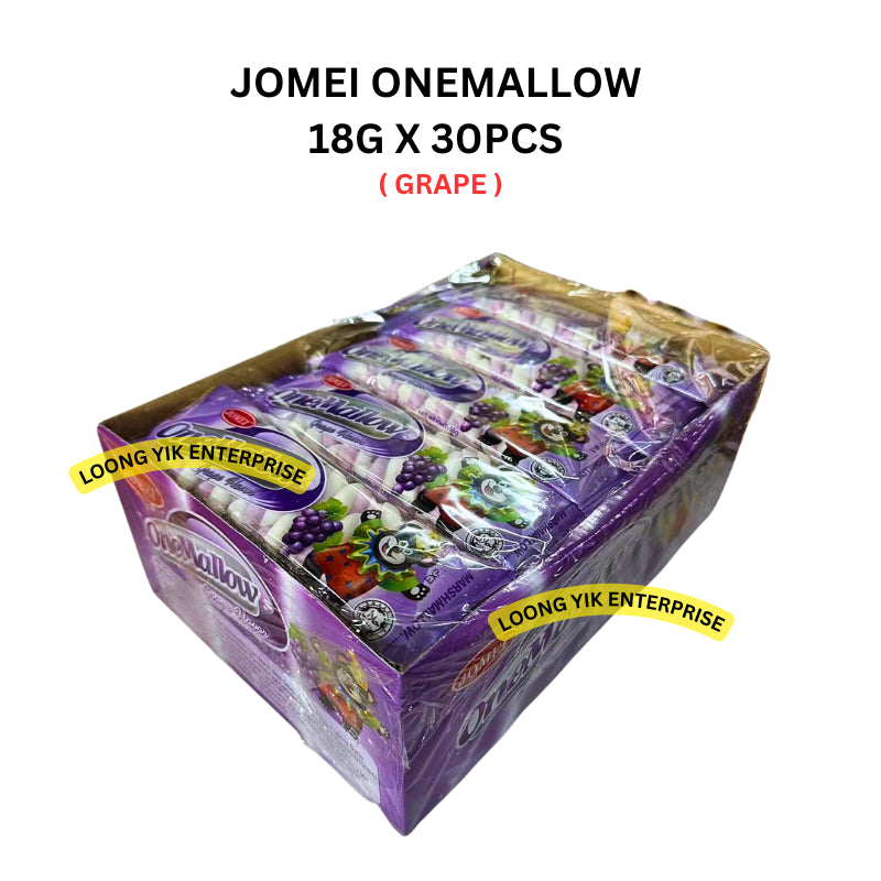 JOMEI ONEMALLOW 18G X 30PCS ( STRAWBERRY / GRAPE ) halal