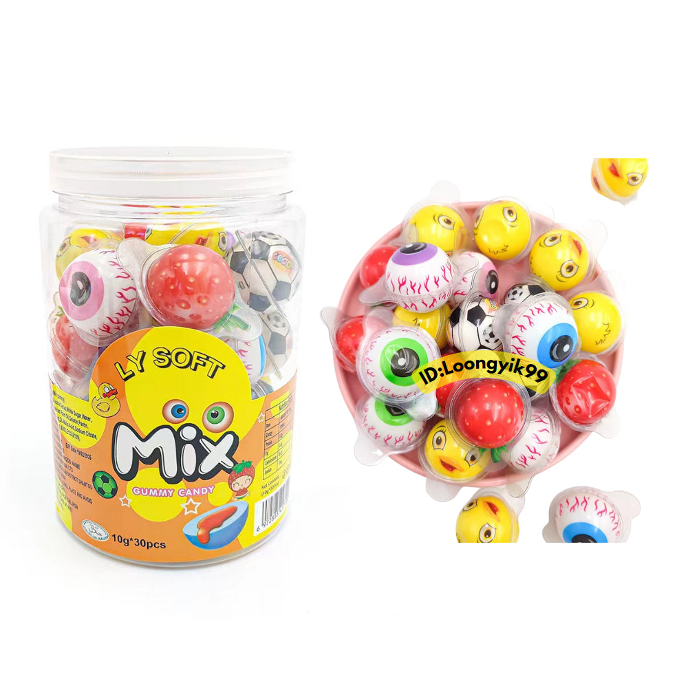 1BALANG LY / DEER DADA / SANWA 30PCS SOFT CANDY  (HARGA BORONG) FILLED JAM HALAL