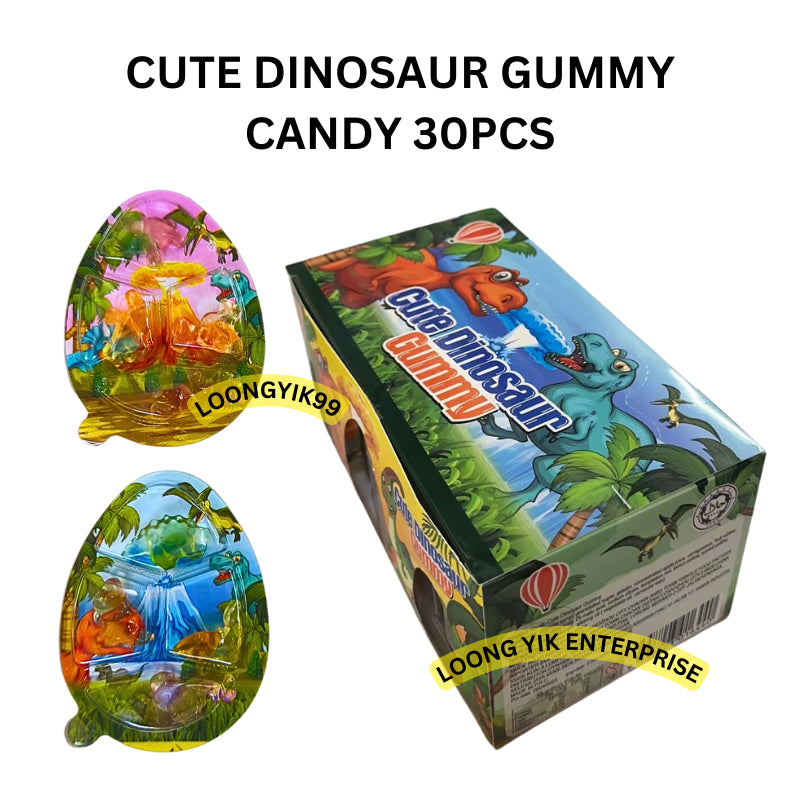 CUTE DINOSAUR GUMMY CANDY 30PCS