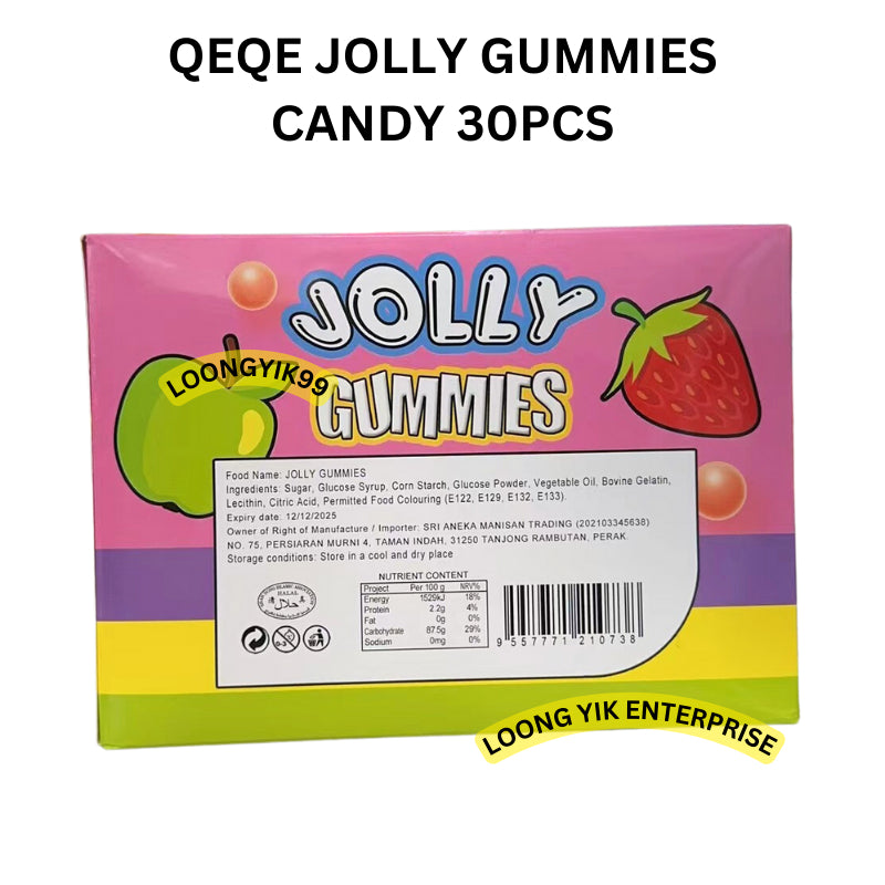 QEQE JOLLY GUMMIES CANDY 30PCS HALAL