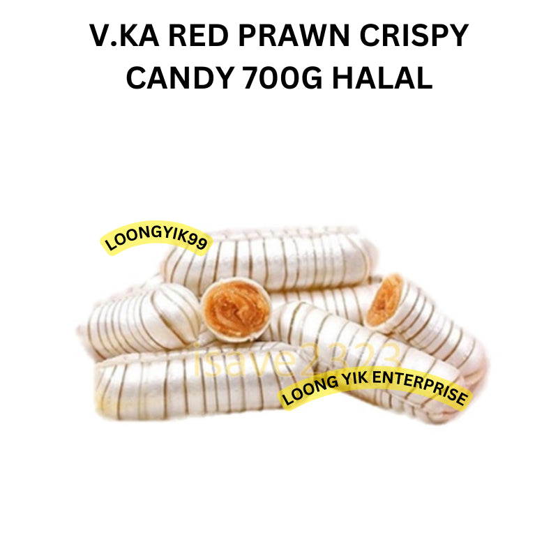 V.KA RED PRAWN CRISPY CANDY 700G HALAL