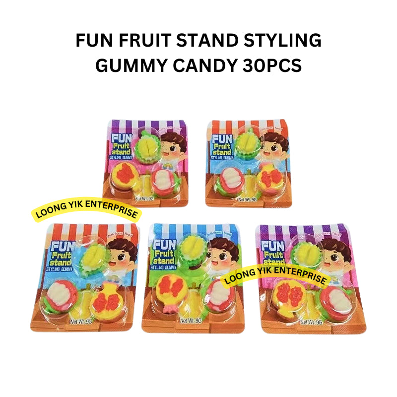 FUN FRUIT STAND STYLING GUMMY CANDY 30PCS HALAL