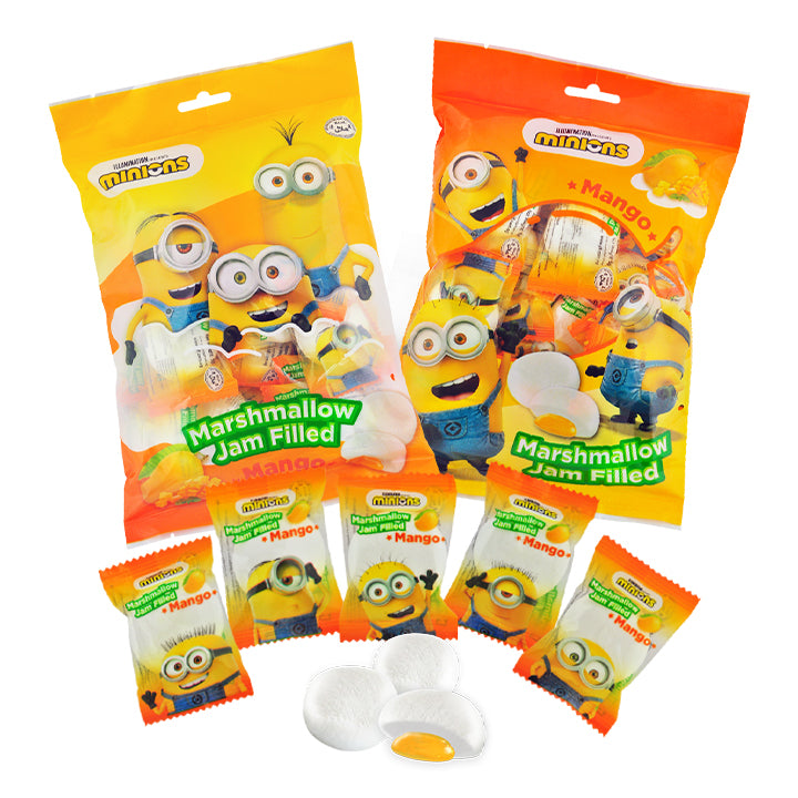 YLF MINION & MY LITTLE PONY MARSHMALLOW FILLING JAM 90G MANGO / BANANA / CHOCOLATE / GREEN APPLE loongyik99