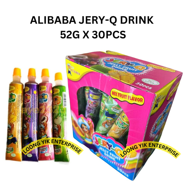 ALIBABA JERY-Q JELLY FRUIT DRINK MIX FRUIT FLAVOR 52G X 30PCS HALAL