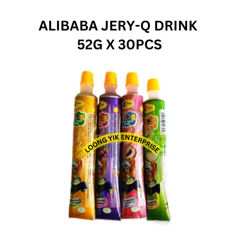 ALIBABA JERY-Q JELLY FRUIT DRINK MIX FRUIT FLAVOR 52G X 30PCS HALAL