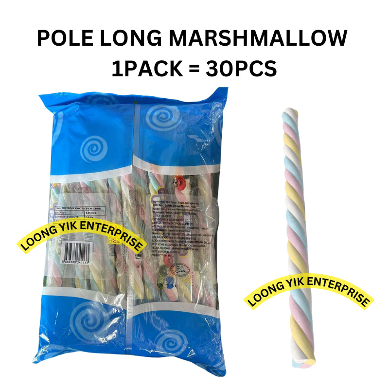 POLE LONG MARSHMALLOW 30PCS HALAL