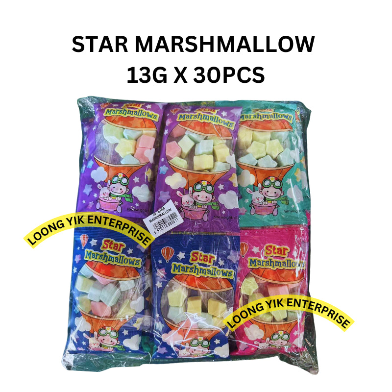 STAR MARSHMALLOW FRUITY FLAVOUR 13G X 30PCS HALAL