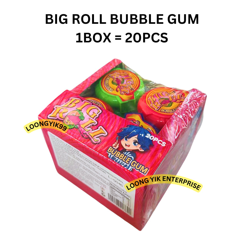 BIG ROLL BUBBLE GUM 20PCS (Gula Getah)