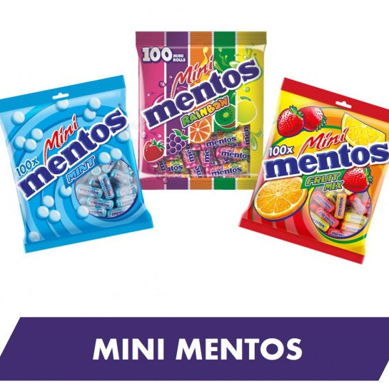 MINI MENTOS FRUIT / RAINBOW / MINT 100ROLLS