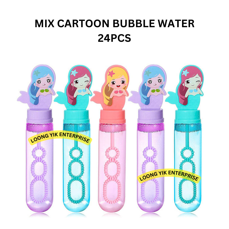 MIX CARTOON BUBBLE WATER 24PCS