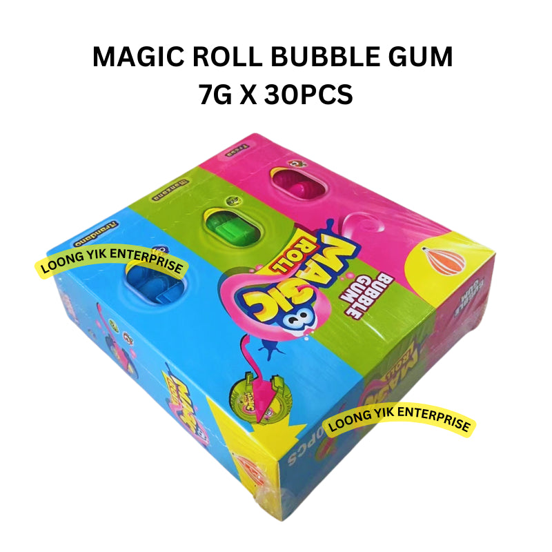 MAGIC ROLL BUBBLE GUM 7G X 30PCS HALAL