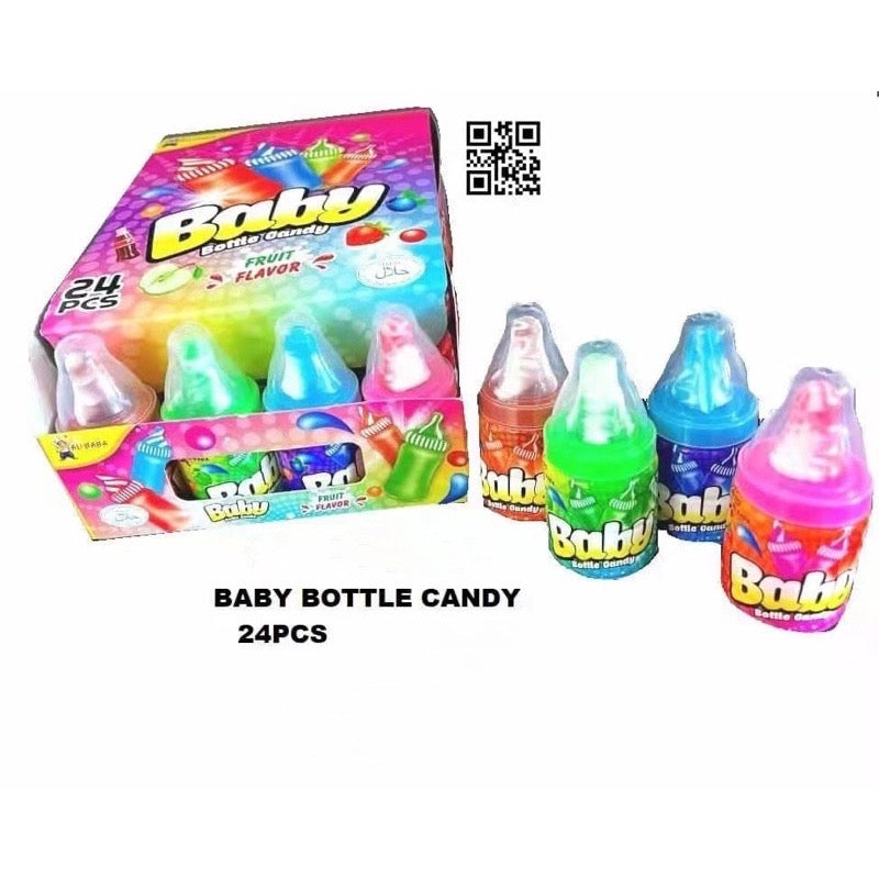 BABY BOTTLE FRUITY CANDY 24PCS