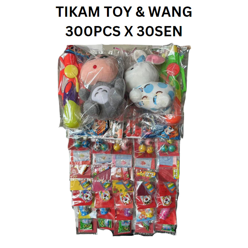 MONEY & TOYS TIKAM PAPAN PARTY GAME NUMBER 300PCS