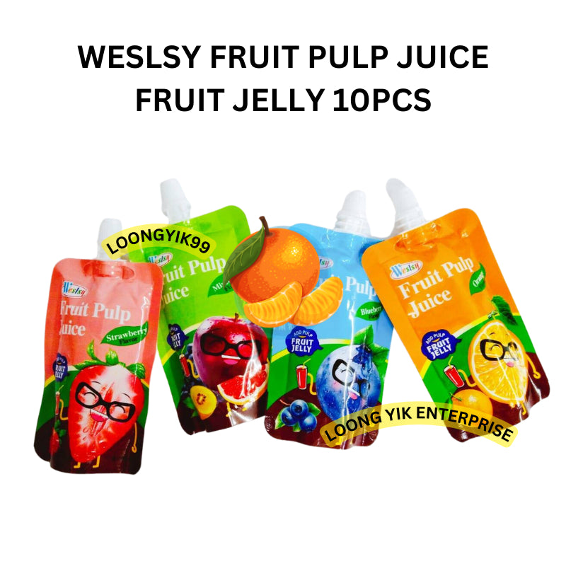 WESLSY FRUIT PULP JUICE 10PCS HALAL