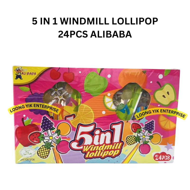 5 IN 1 WINDMILL LOLLIPOP 24PCS ALIBABA HALAL