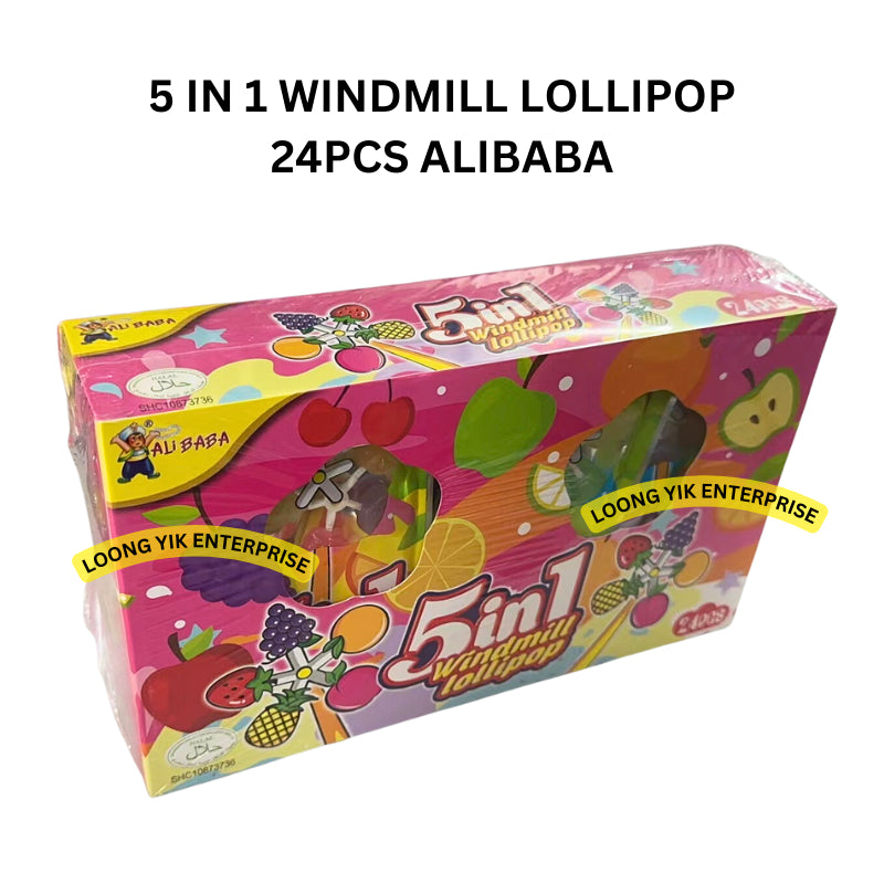 5 IN 1 WINDMILL LOLLIPOP 24PCS ALIBABA HALAL