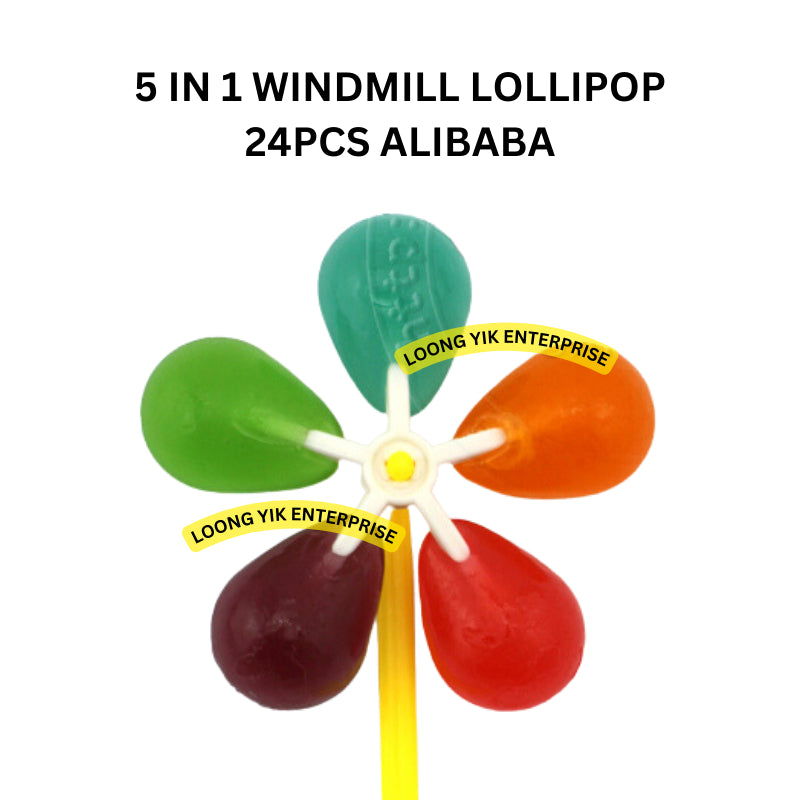 5 IN 1 WINDMILL LOLLIPOP 24PCS ALIBABA HALAL