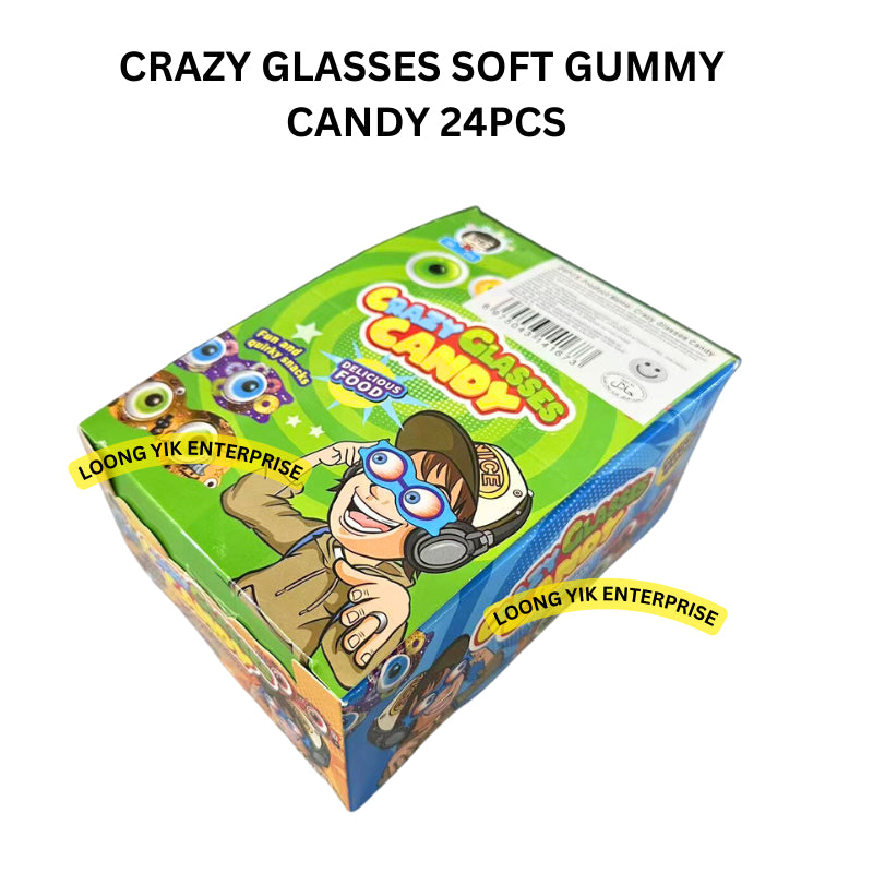 CRAZY GLASSES SOFT GUMMY CANDY 24PCS HALAL DOUBLE GUMMY