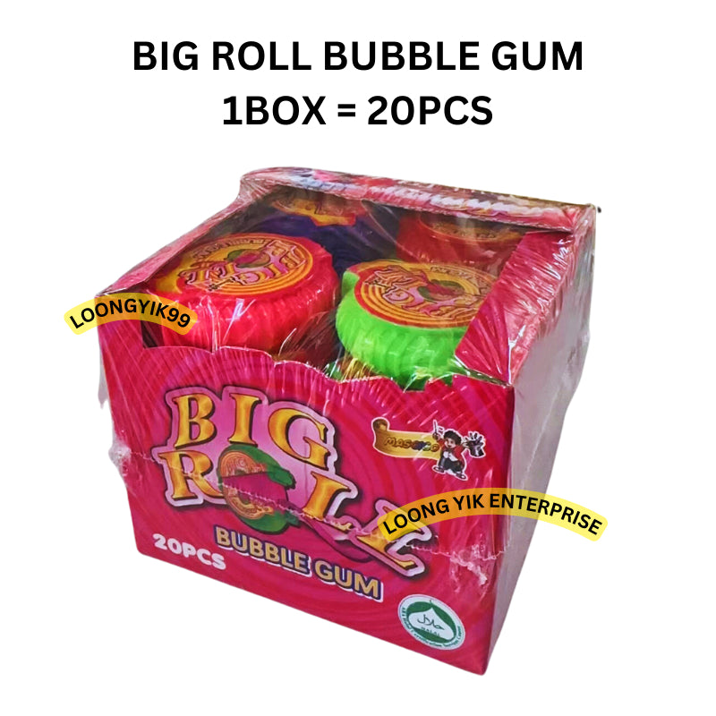 BIG ROLL BUBBLE GUM 20PCS (Gula Getah)