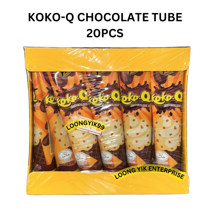 KOKO-Q CHOCOLATE TUBE 20PCS HALAL