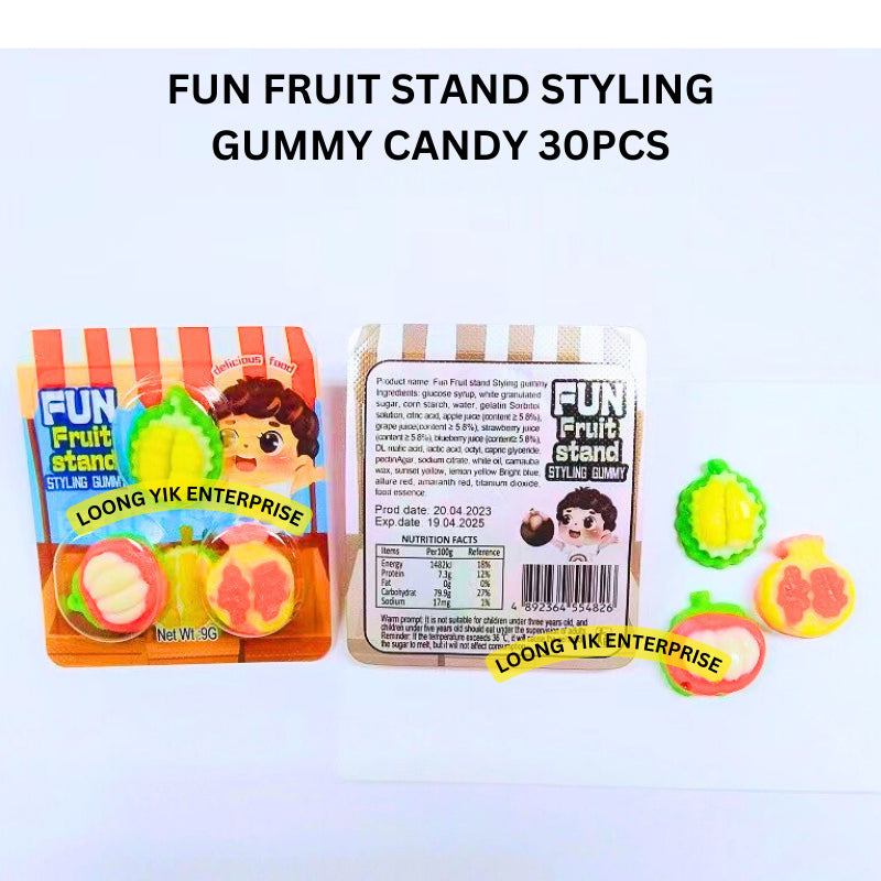 FUN FRUIT STAND STYLING GUMMY CANDY 30PCS HALAL