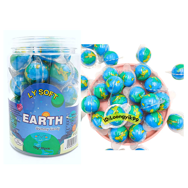 LY SOFT EARTH *HALAL* 10G X 30PCS (1BALANG) Soft Gummy Candy Viral