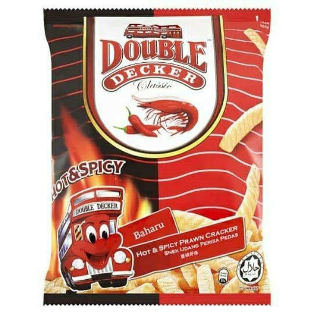 Double Decker Snack Spicy Keropok 60G - 80G x 10packs