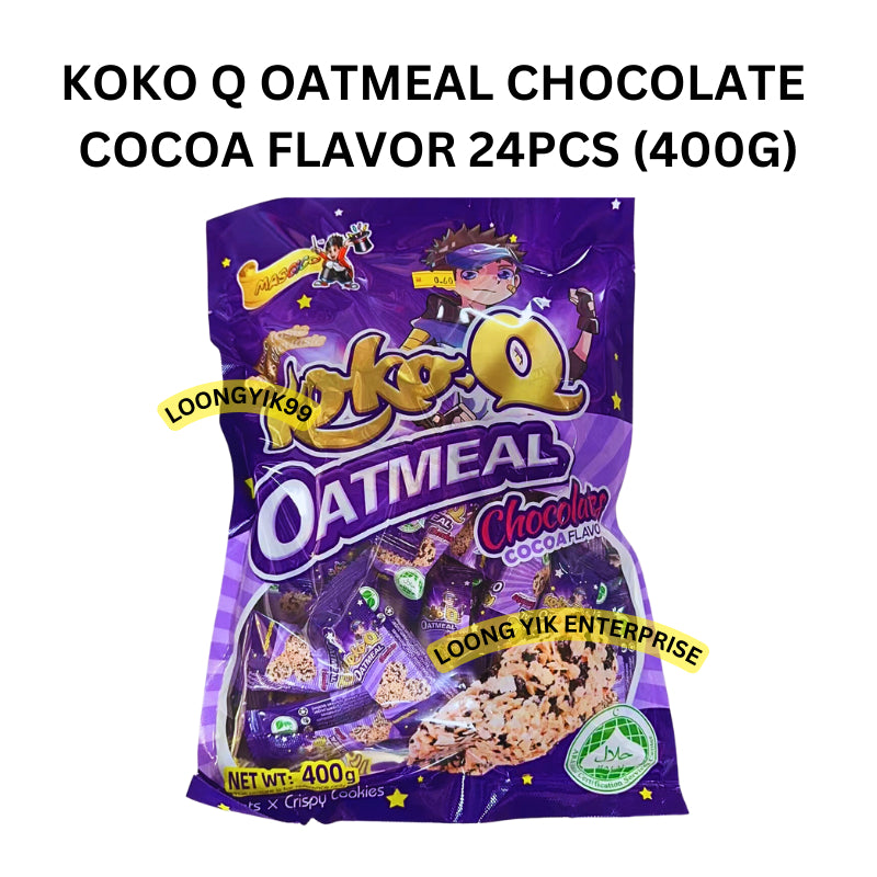 KOKO Q OATMEAL CHOCOLATE COCOA FLAVOR 24PCS (400G)