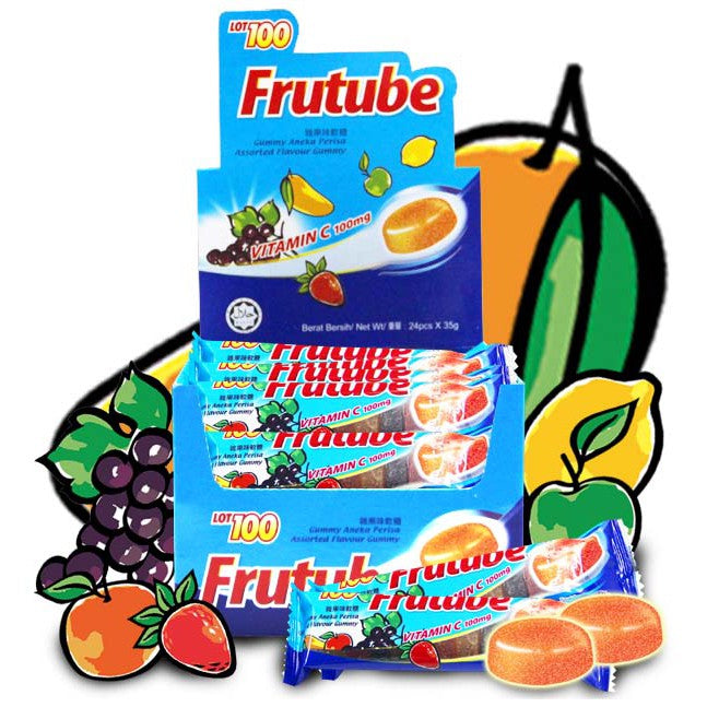 LOT100 FRUTUBE ASSORTED FLAVOUR GUMMY 35G X 24PCS