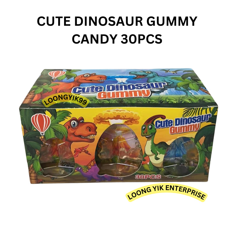 CUTE DINOSAUR GUMMY CANDY 30PCS