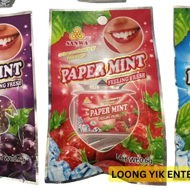 2x 🔥Halal🔥Fresh Papermint Mint Strawberry / Mint Classic flavour Childhood Malaysia 20 breath strips