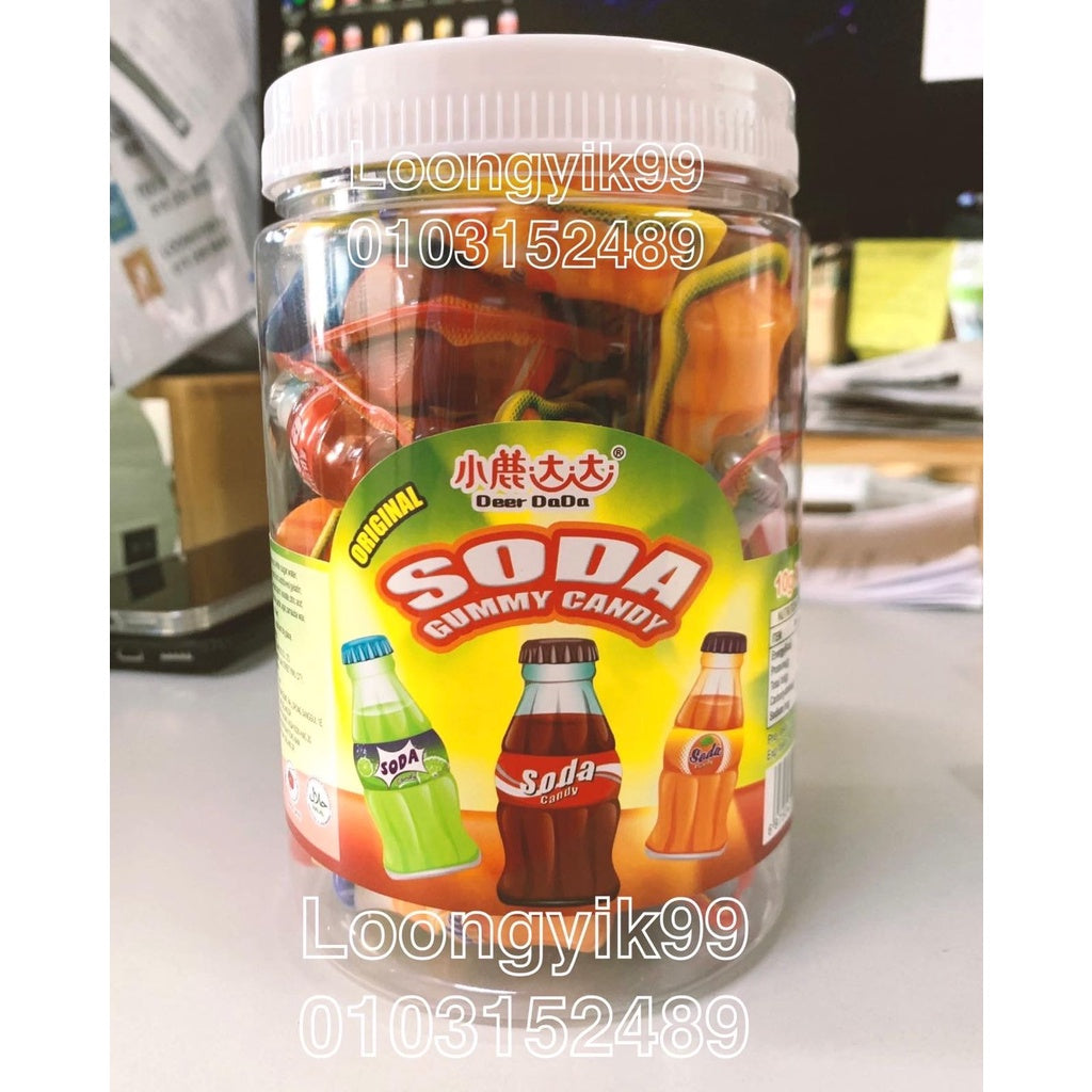 Deer DaDa *Viral Tiktok* Halal Soft Fruit Gummy 10gx30Pcs with Center Filled Juice 3D Animation Design 爆款迷你3D夹心爆浆软糖