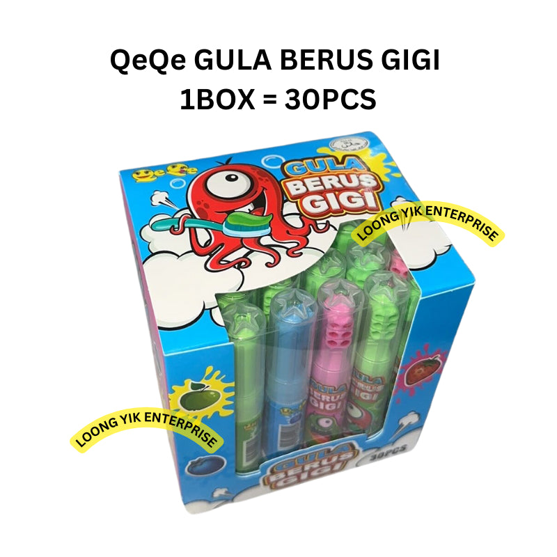 QeQe GULA BERUS GIGI 30PCS HALAL FRUITY JAM