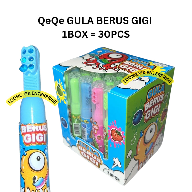 QeQe GULA BERUS GIGI 30PCS HALAL FRUITY JAM