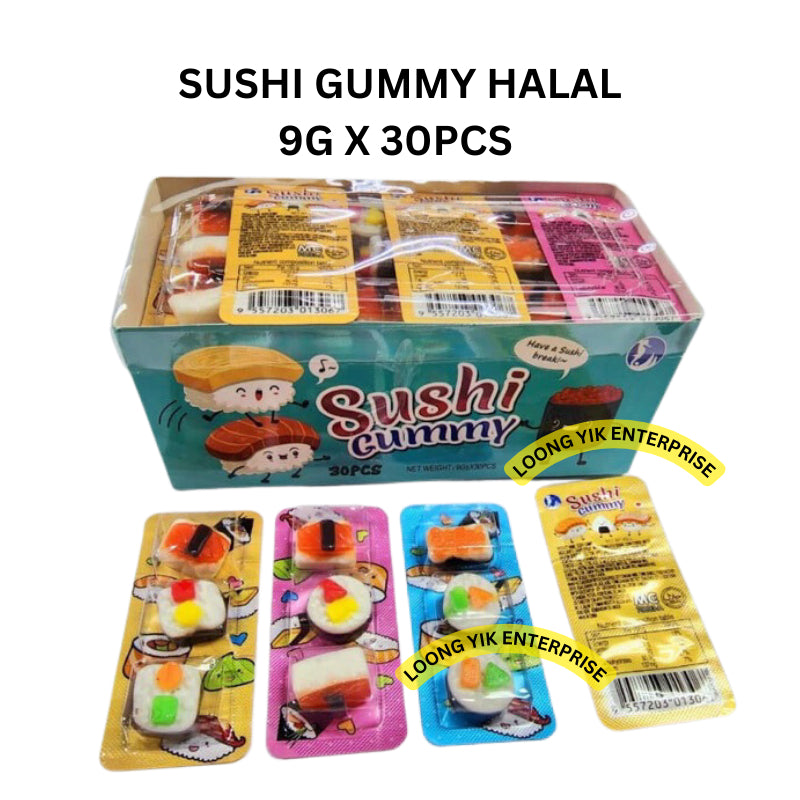 SUSHI GUMMY 9G X 30PCS HALAL