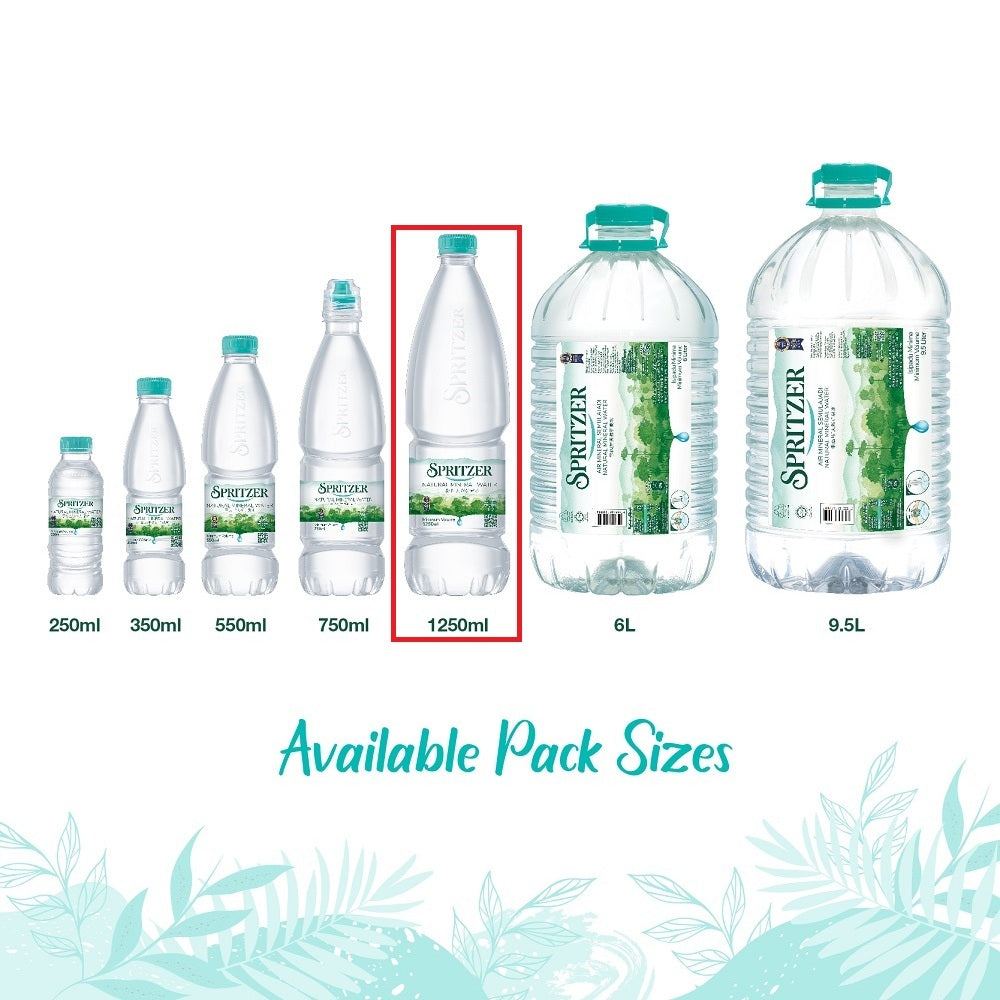 1250ML X 12 Spritzer Natural Mineral Water  *Carton Sales Only*