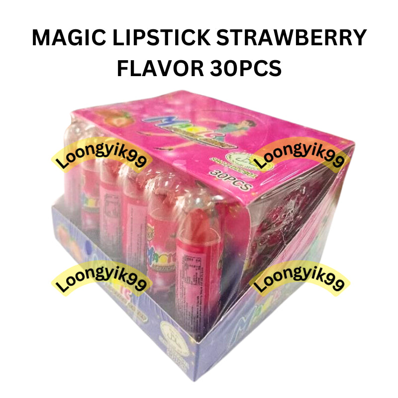 MAGIC LIPSTICK STRAWBERRY FLAVOR 30PCS HALAL