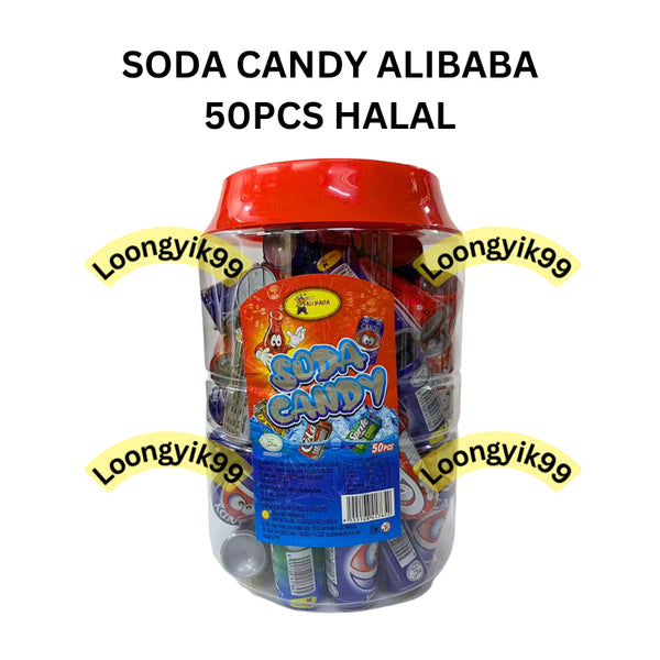 SODA CANDY ALIBABA 50PCS HALAL