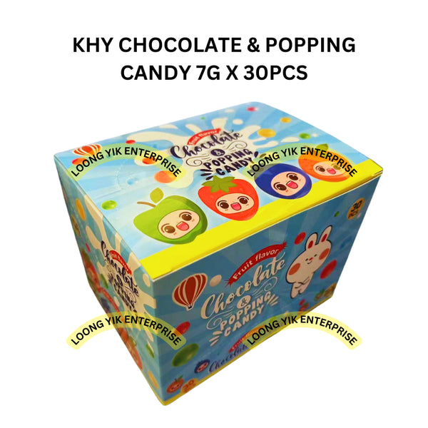 KHY CHOCOLATE & POPPING CANDY 7G X 30PCS HALAL