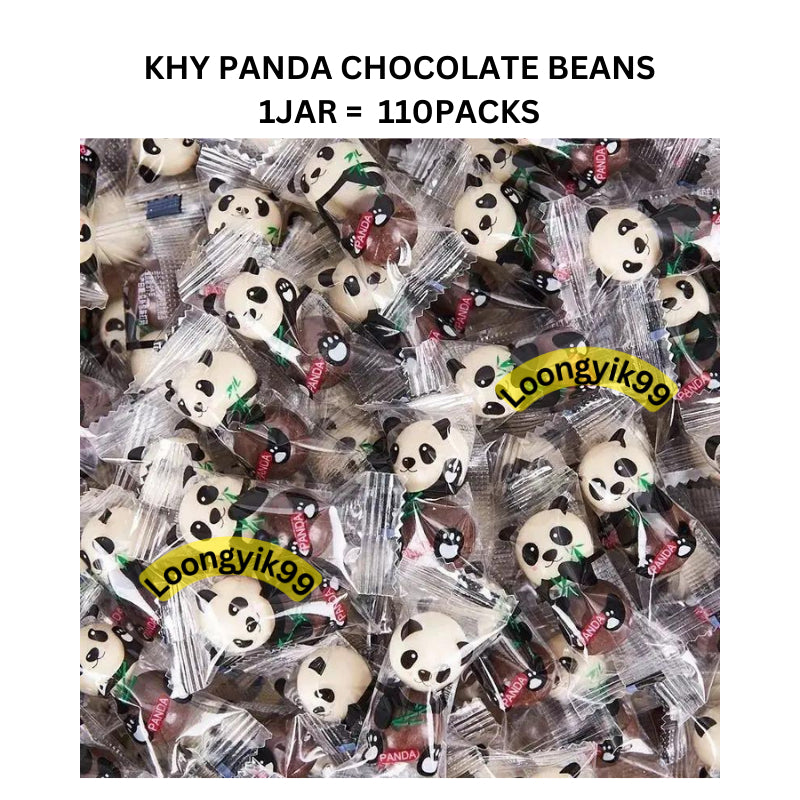 KHY PANDA CHOCOLATE / LUCKY CAT CHOCOLATE BEANS 110PCS HALAL